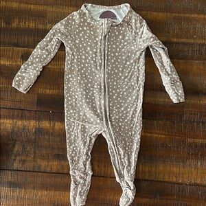 Polka Dot Bamboo Footie One Piece